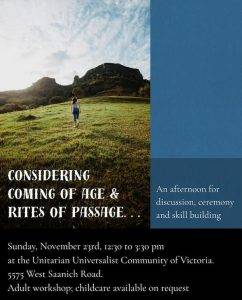 Considering Coming of Age & Rites of Passage